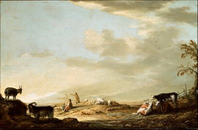 Landscape with Cattle and Figures by Aelbert Cuyp